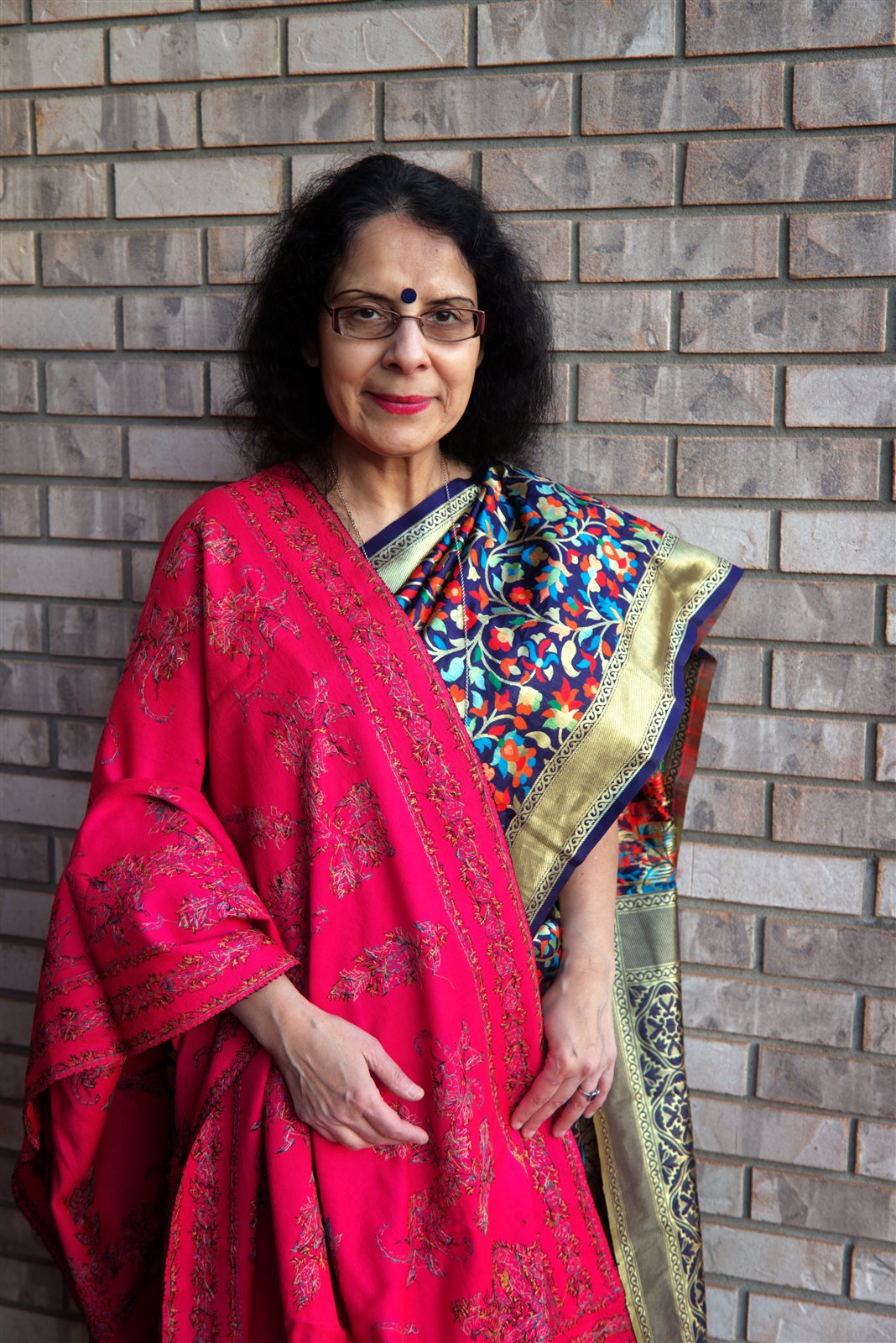 Sugata Chatterjee portrait in sari