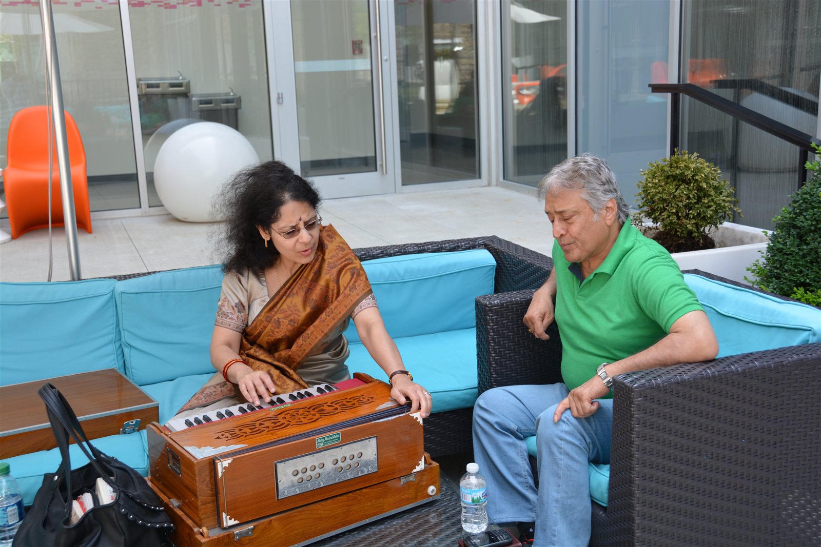 Sugata Chatterjee and Ustad Amjad Ali Khan in conversation
